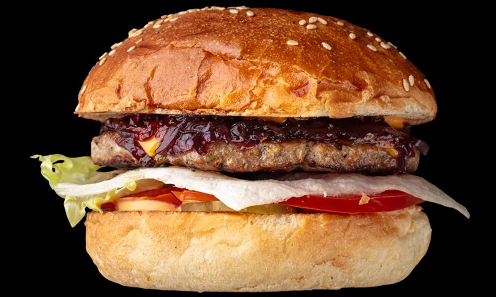 Бургер CHEESE з яловичиною і карамелізованою цибулею
